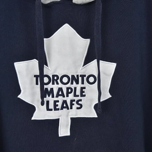 NHL Toronto Maple Leafs Hoodie Sweatshirt Blue White Size Large - Picture 2 of 5